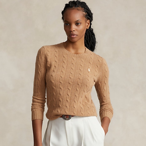 Ralph Lauren Sweaters - 🍂 Vintage Y2K EUC Ralph Lauren Crew Neck Cable Knit Cotton Old Money Sweater, M